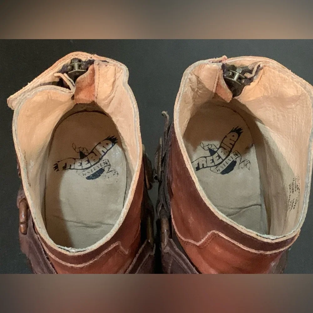 Freebird by Steven Elpso Harness Ankle Boot, Size 7 - Picture 10 of 14